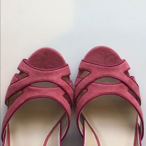 *Happy Easter!* Never Worn Pink Suede Wedges